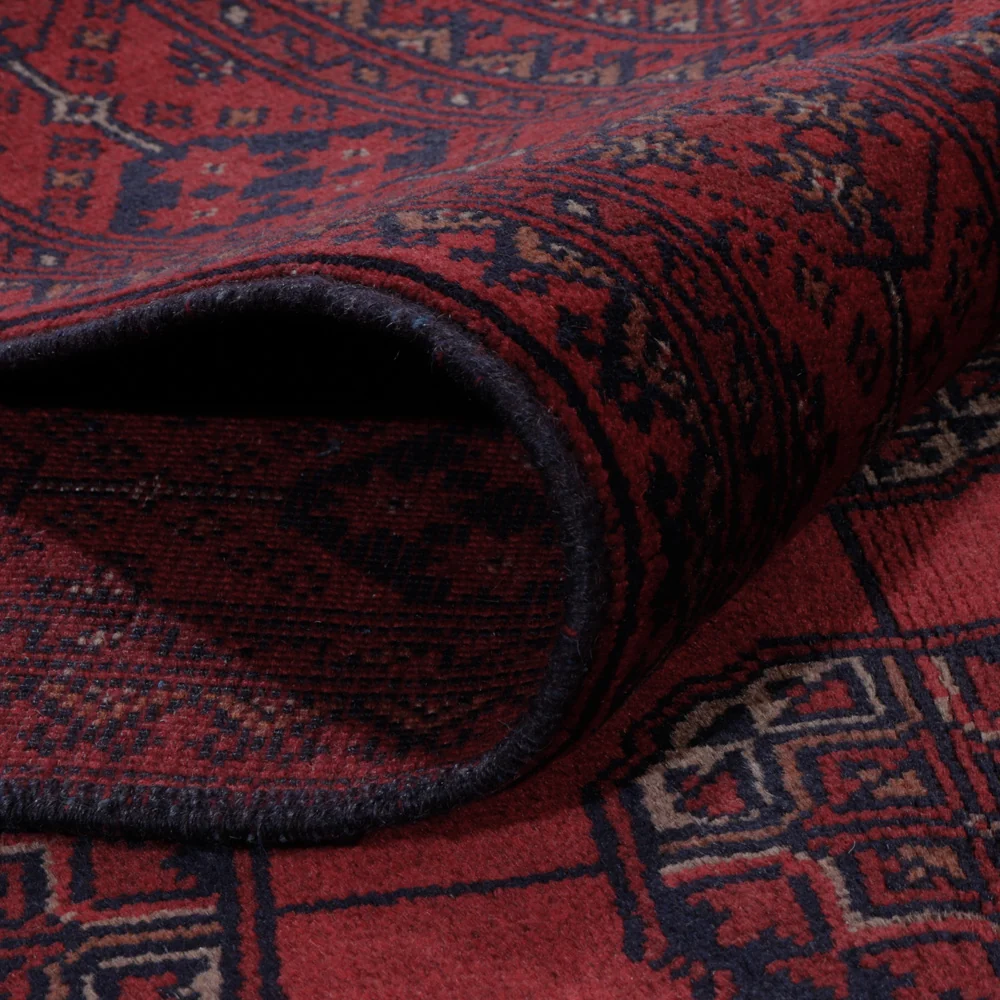Afghan Teppich - Kunduz - 199 x 150 cm - rot