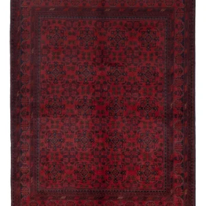 Afghan Teppich - Kunduz - 200 x 151 cm - rot