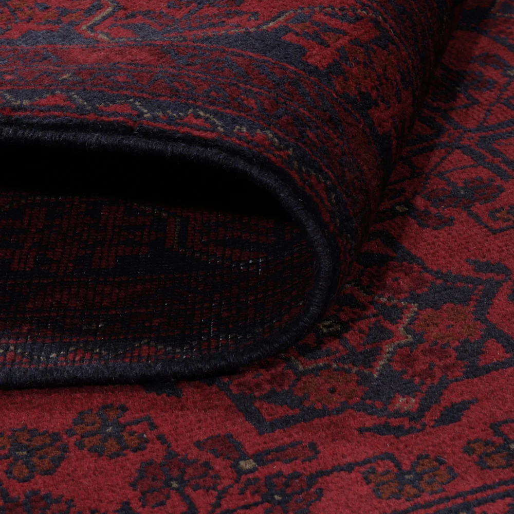 Afghan Teppich - Kunduz - 200 x 151 cm - rot