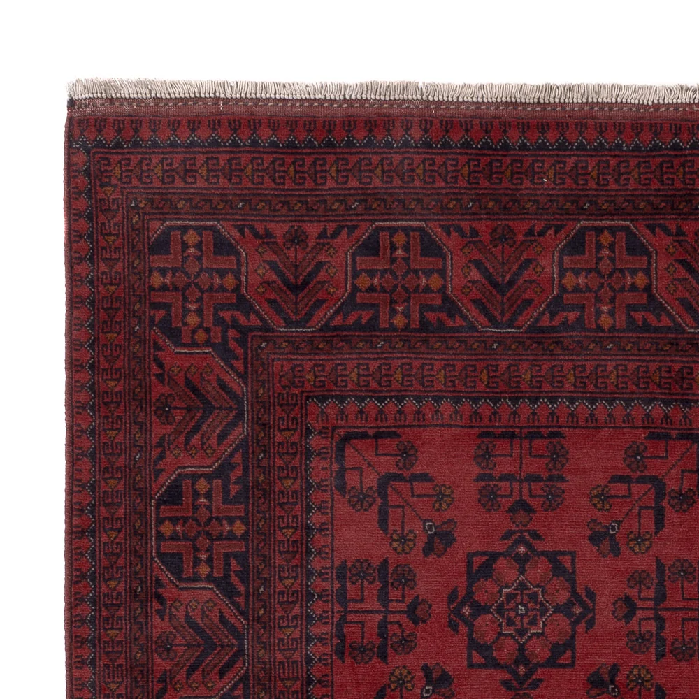 Afghan Teppich - Kunduz - 200 x 153 cm - rot