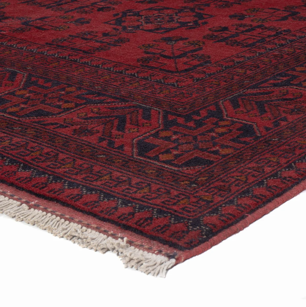 Afghan Teppich - Kunduz - 200 x 153 cm - rot