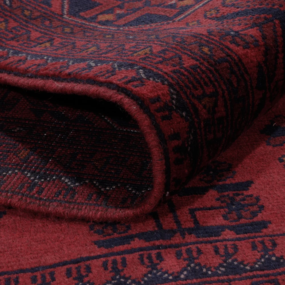 Afghan Teppich - Kunduz - 200 x 153 cm - rot
