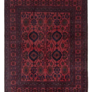 Afghan Teppich - Kunduz - 200 x 156 cm - rot