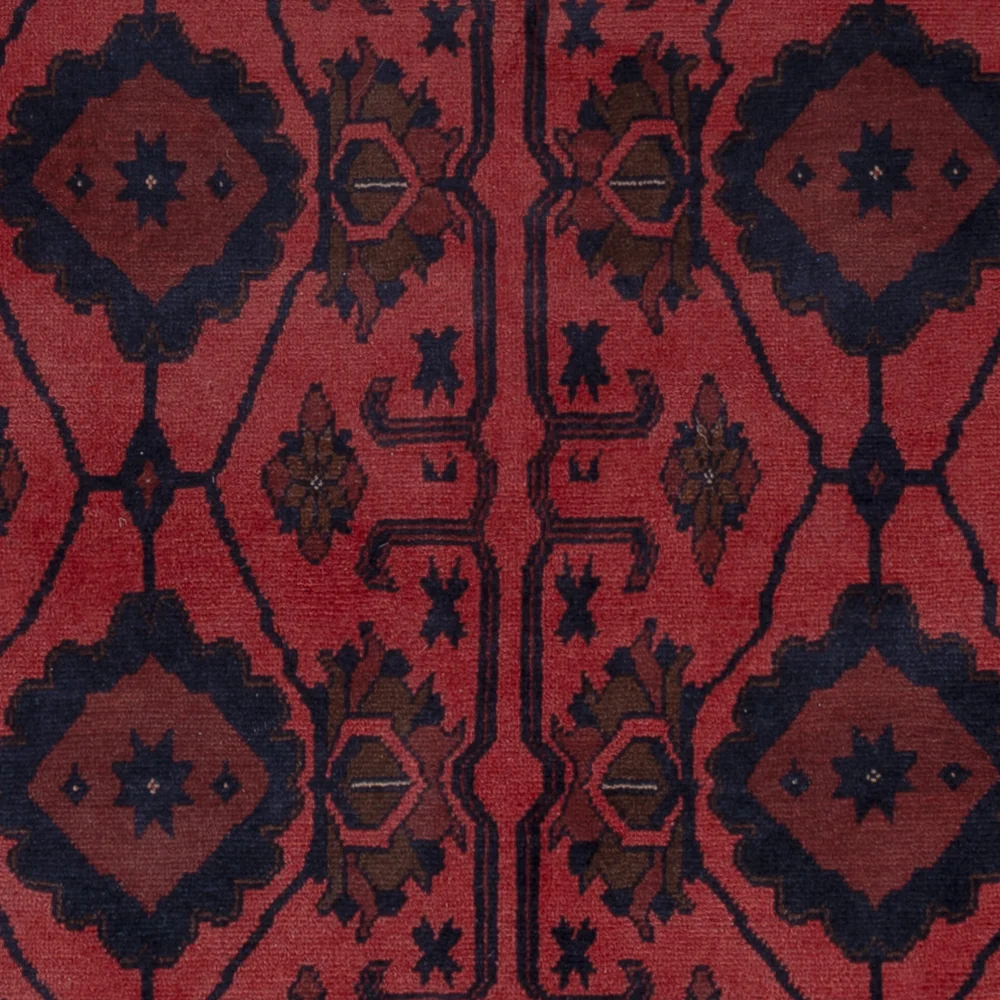 Afghan Teppich - Kunduz - 200 x 156 cm - rot