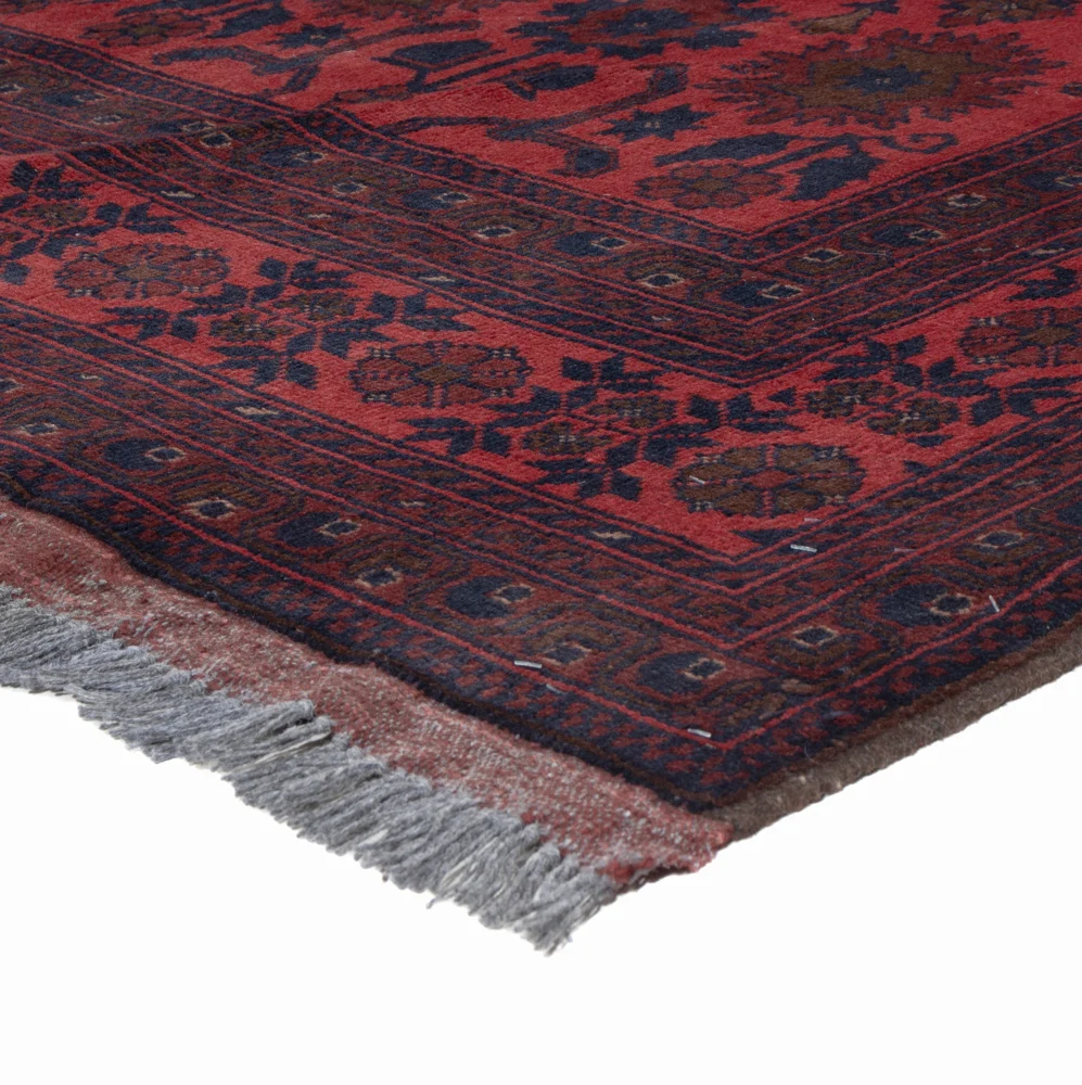 Afghan Teppich - Kunduz - 200 x 156 cm - rot