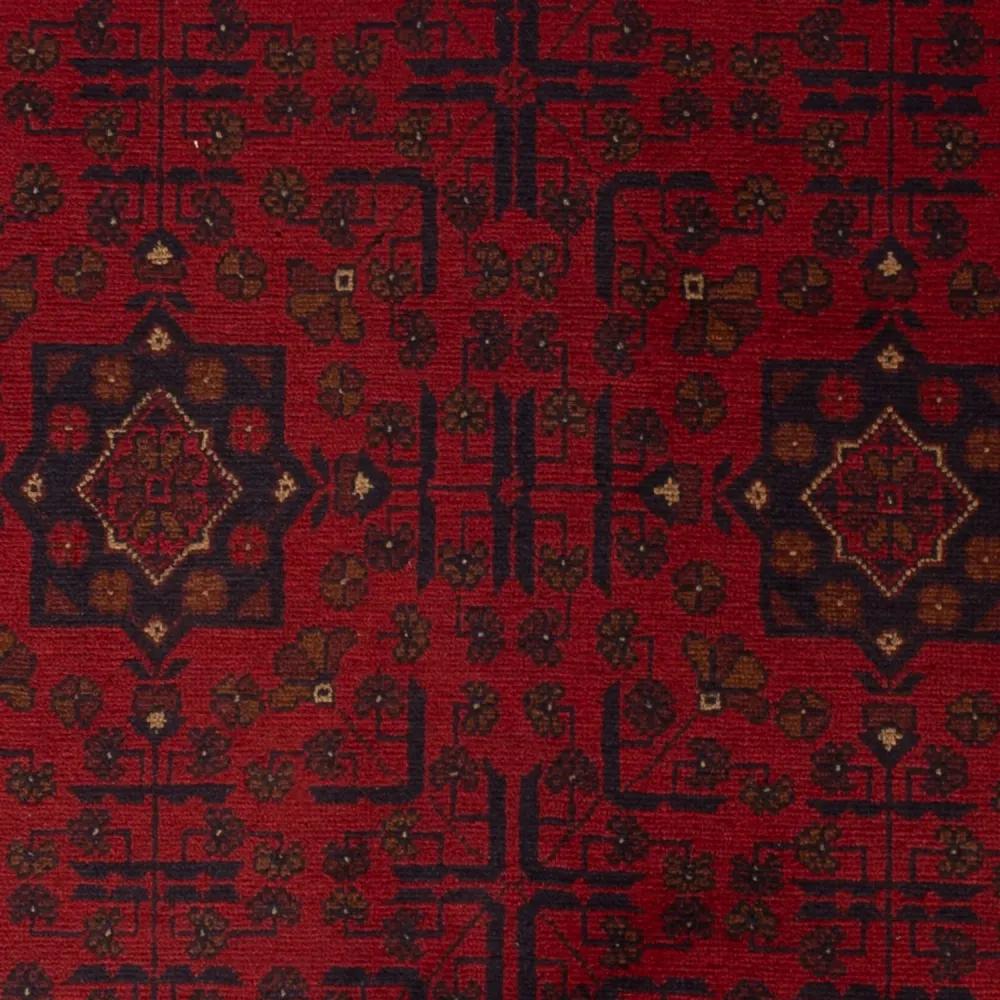Afghan Teppich - Kunduz - 201 x 126 cm - rot