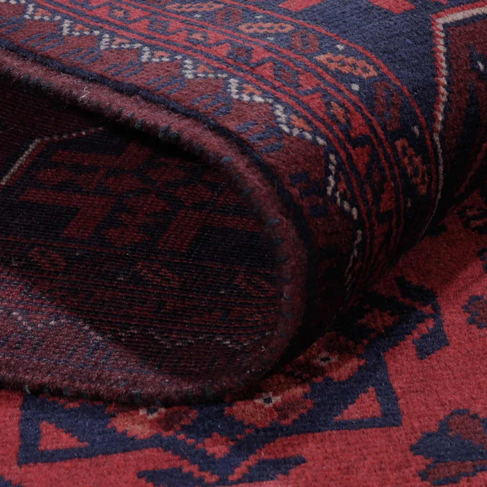 Afghan Teppich - Kunduz - 201 x 148 cm - rot