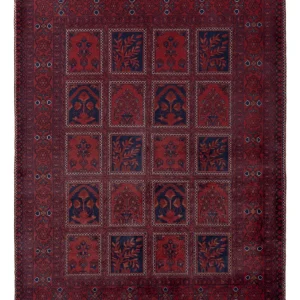 Afghan Teppich - Kunduz - 201 x 152 cm - rot