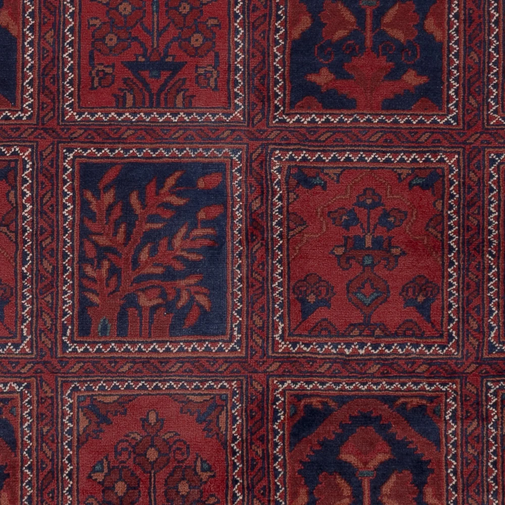 Afghan Teppich - Kunduz - 201 x 152 cm - rot
