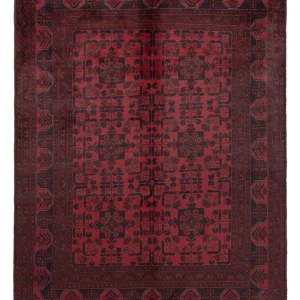 Afghan Teppich - Kunduz - 203 x 149 cm - rot