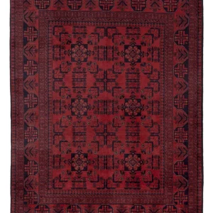 Afghan Teppich - Kunduz - 203 x 151 cm - rot