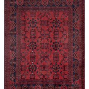 Afghan Teppich - Kunduz - 203 x 154 cm - rot