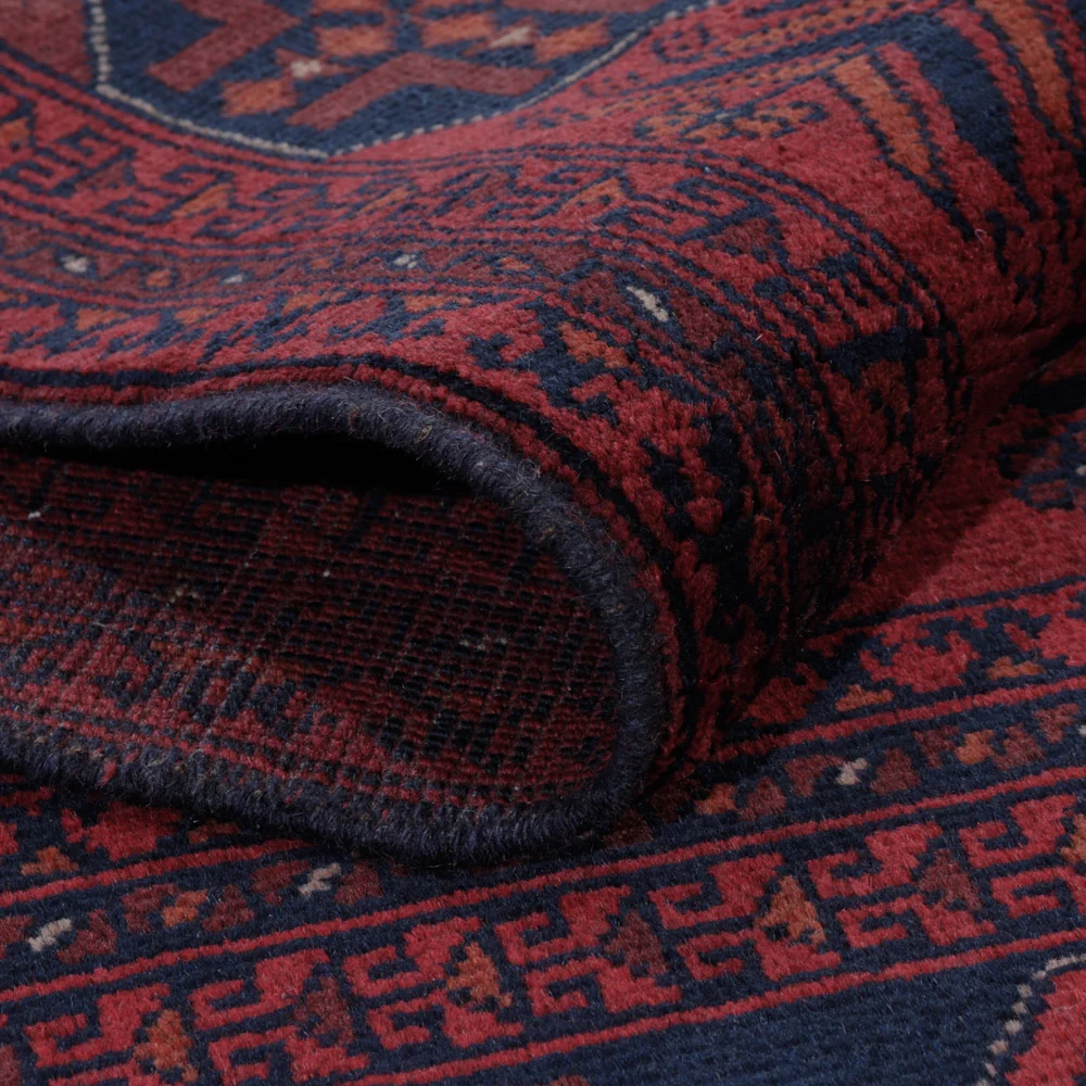 Afghan Teppich - Kunduz - 203 x 154 cm - rot