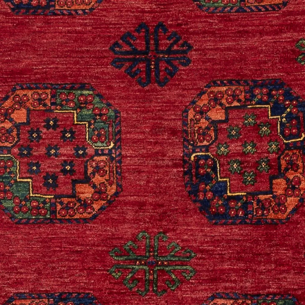 Afghan Teppich - Kunduz - 222 x 154 cm - rot