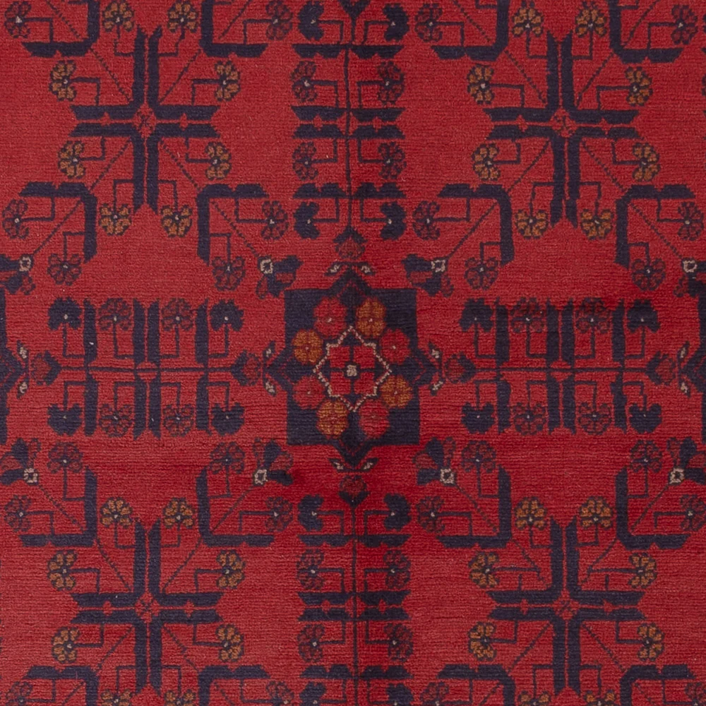 Afghan Teppich - Kunduz - 224 x 177 cm - rot