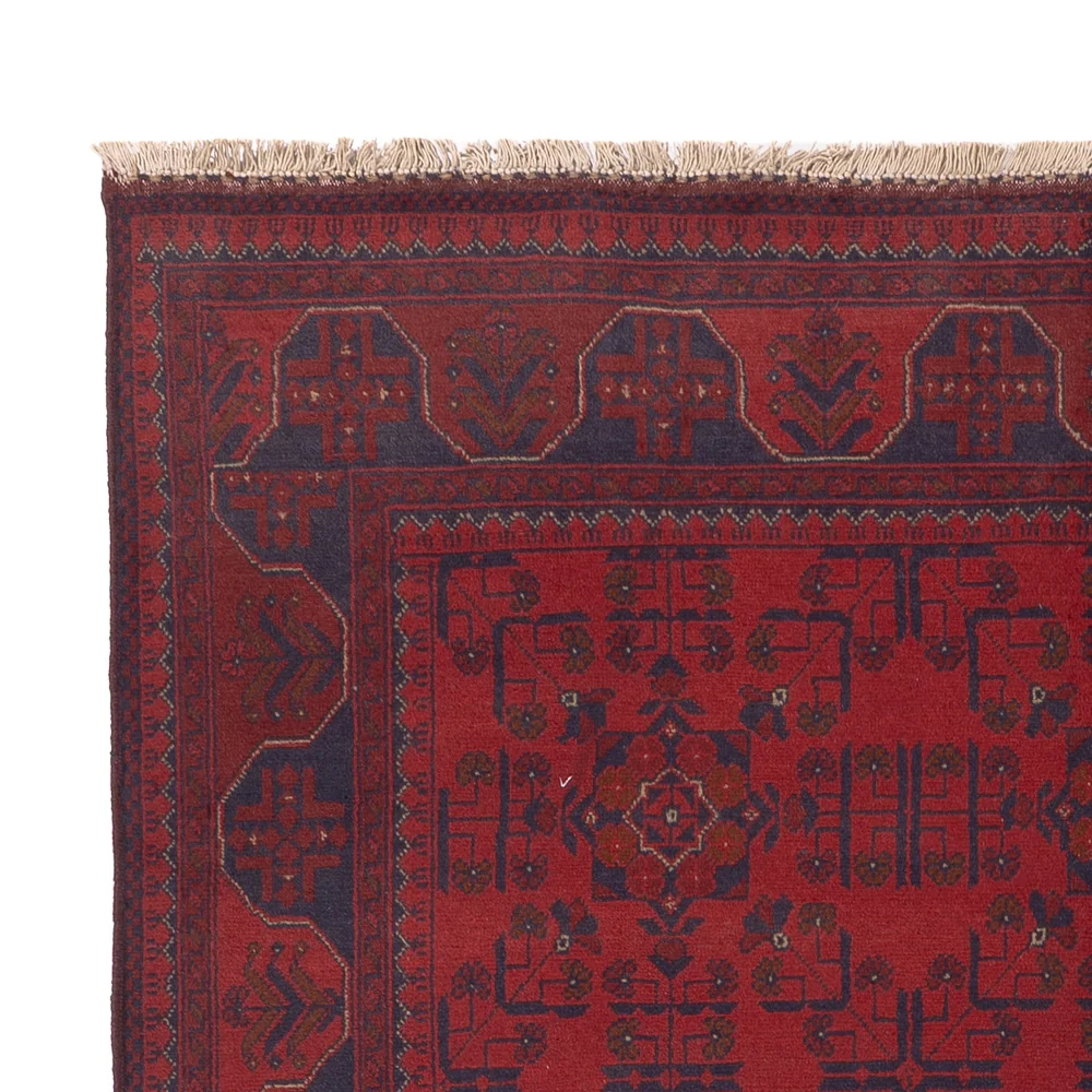 Afghan Teppich - Kunduz - 229 x 177 cm - rot