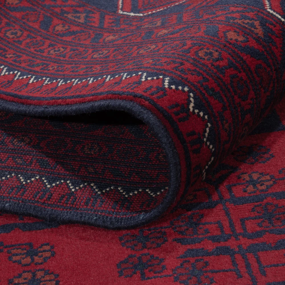 Afghan Teppich - Kunduz - 233 x 170 cm - dunkelrot