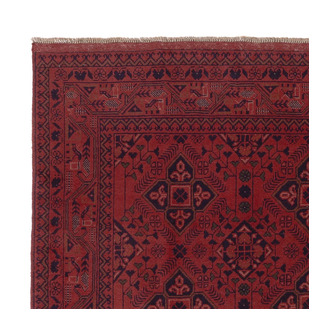 Afghan Teppich - Kunduz - 233 x 171 cm - rot