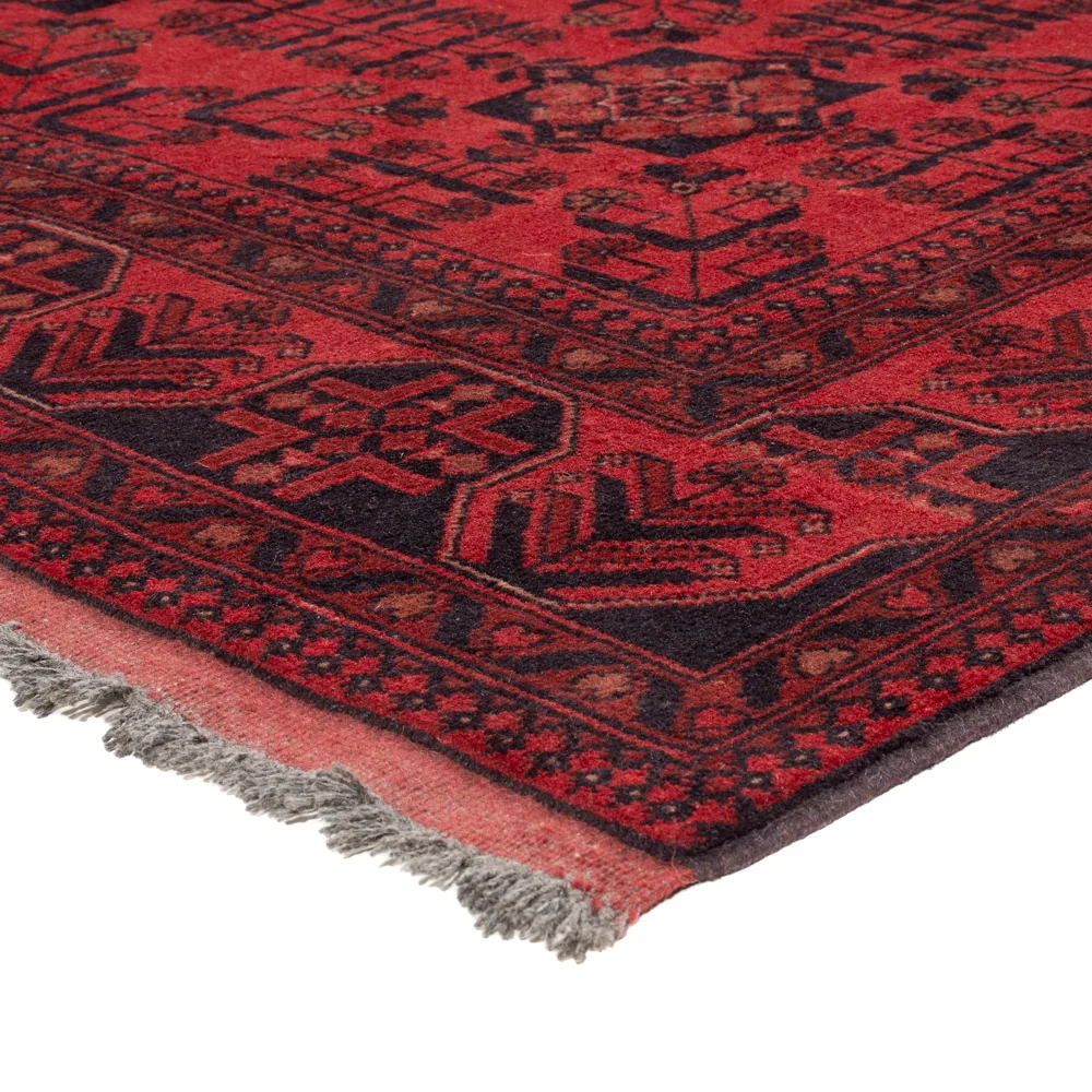 Afghan Teppich - Kunduz - 233 x 178 cm - rot