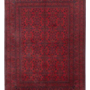 Afghan Teppich - Kunduz - 234 x 170 cm - rot