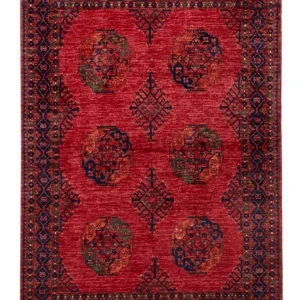Afghan Teppich - Kunduz - 234 x 172 cm - rot