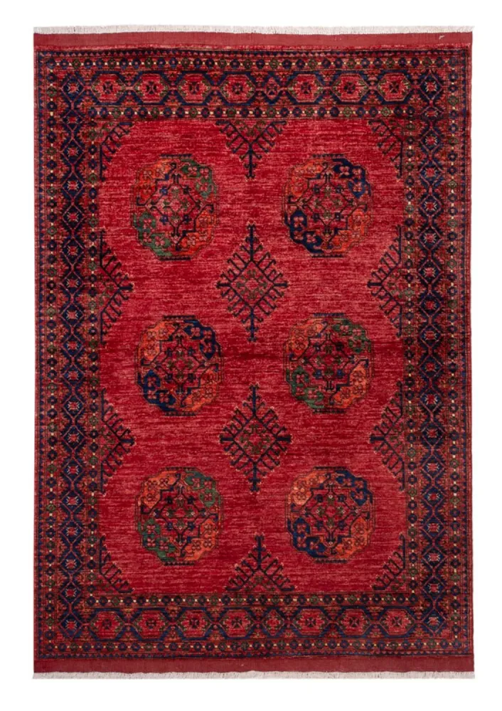 Afghan Teppich - Kunduz - 234 x 172 cm - rot