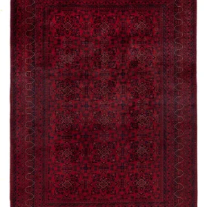 Afghan Teppich - Kunduz - 237 x 175 cm - dunkelrot
