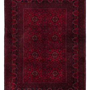 Afghan Teppich - Kunduz - 239 x 170 cm - dunkelrot
