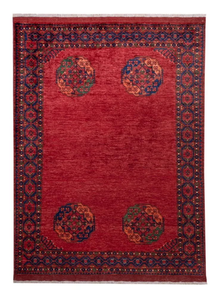 Afghan Teppich - Kunduz - 239 x 177 cm - rot