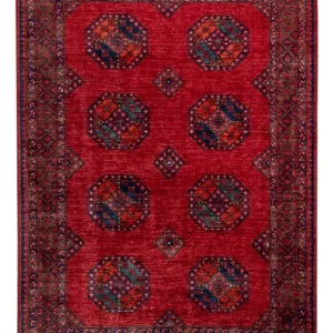 Afghan Teppich - Kunduz - 240 x 174 cm - rot