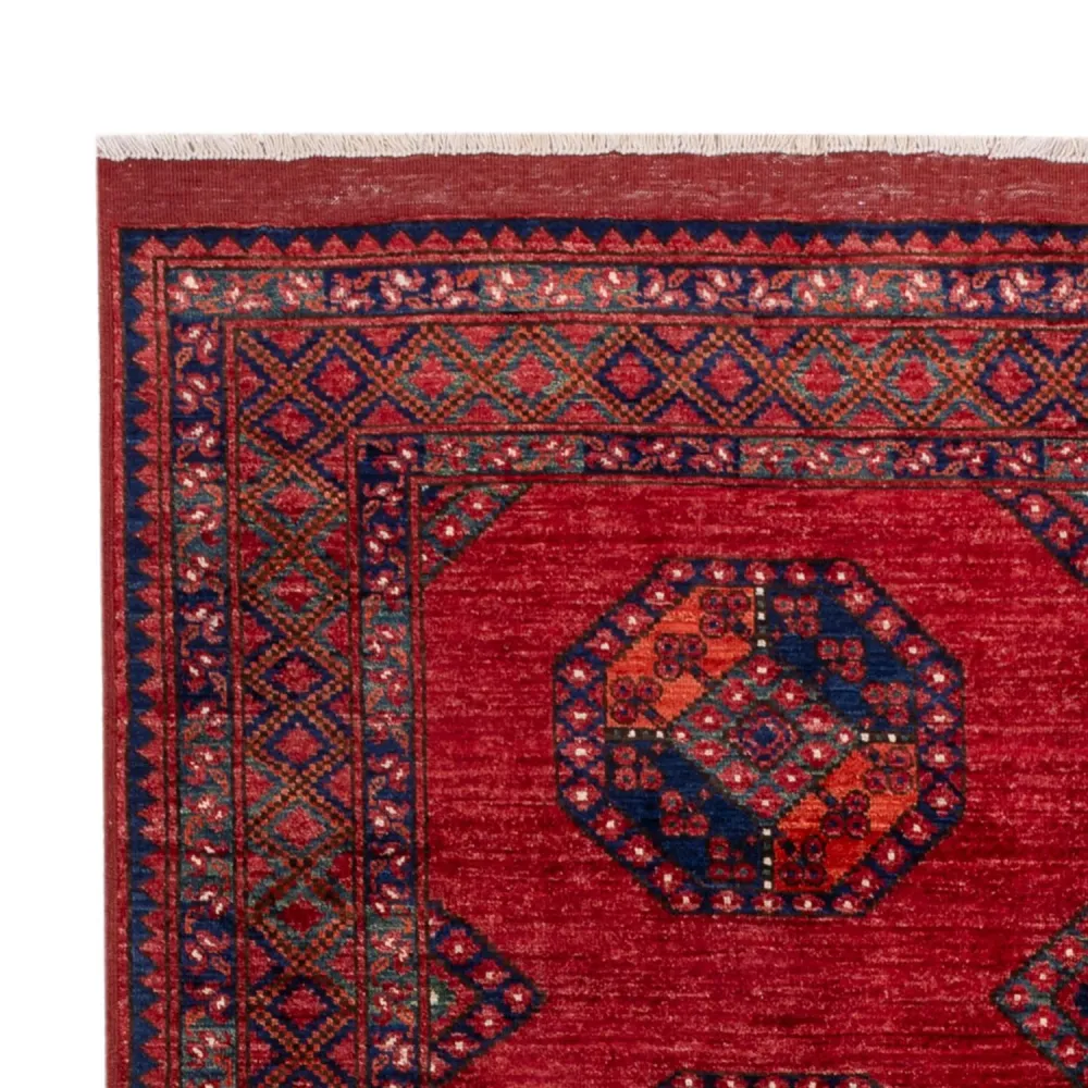 Afghan Teppich - Kunduz - 240 x 174 cm - rot