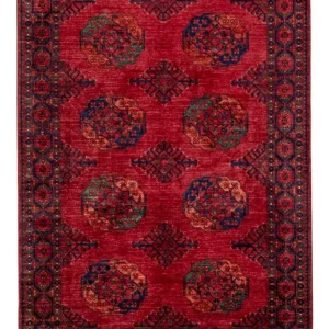 Afghan Teppich - Kunduz - 241 x 174 cm - rot