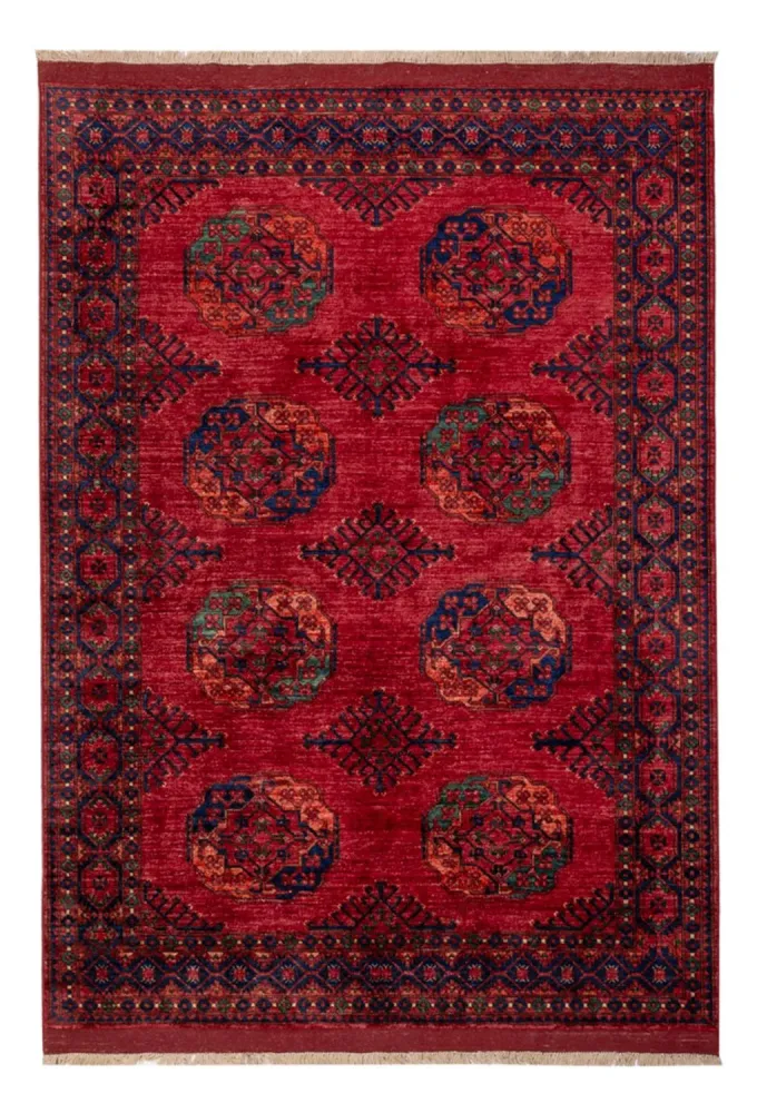 Afghan Teppich - Kunduz - 241 x 174 cm - rot