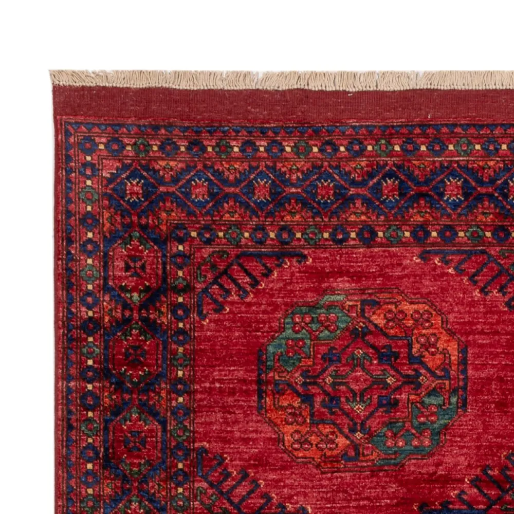 Afghan Teppich - Kunduz - 241 x 174 cm - rot