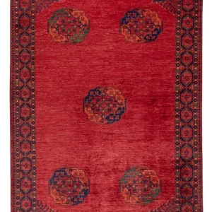 Afghan Teppich - Kunduz - 243 x 175 cm - rot