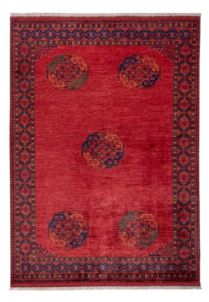 Afghan Teppich - Kunduz - 243 x 175 cm - rot