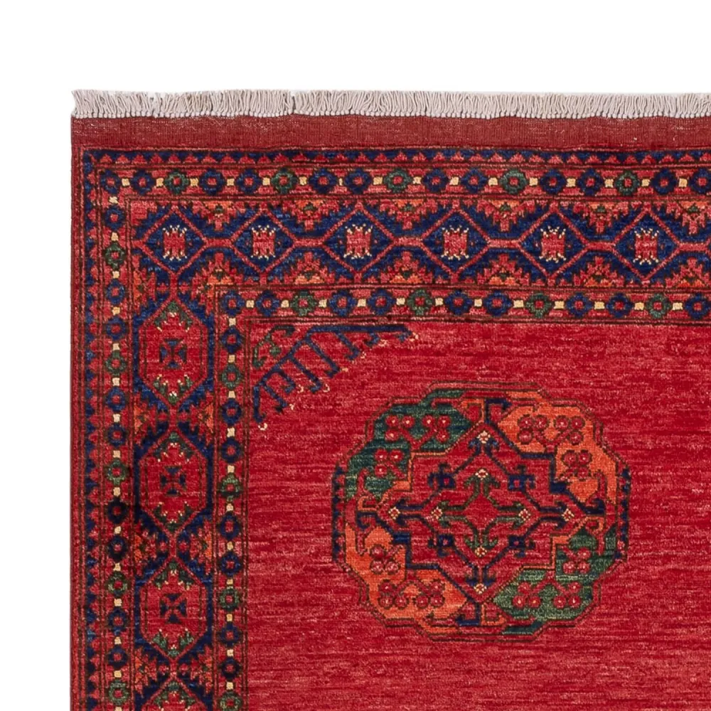 Afghan Teppich - Kunduz - 243 x 175 cm - rot