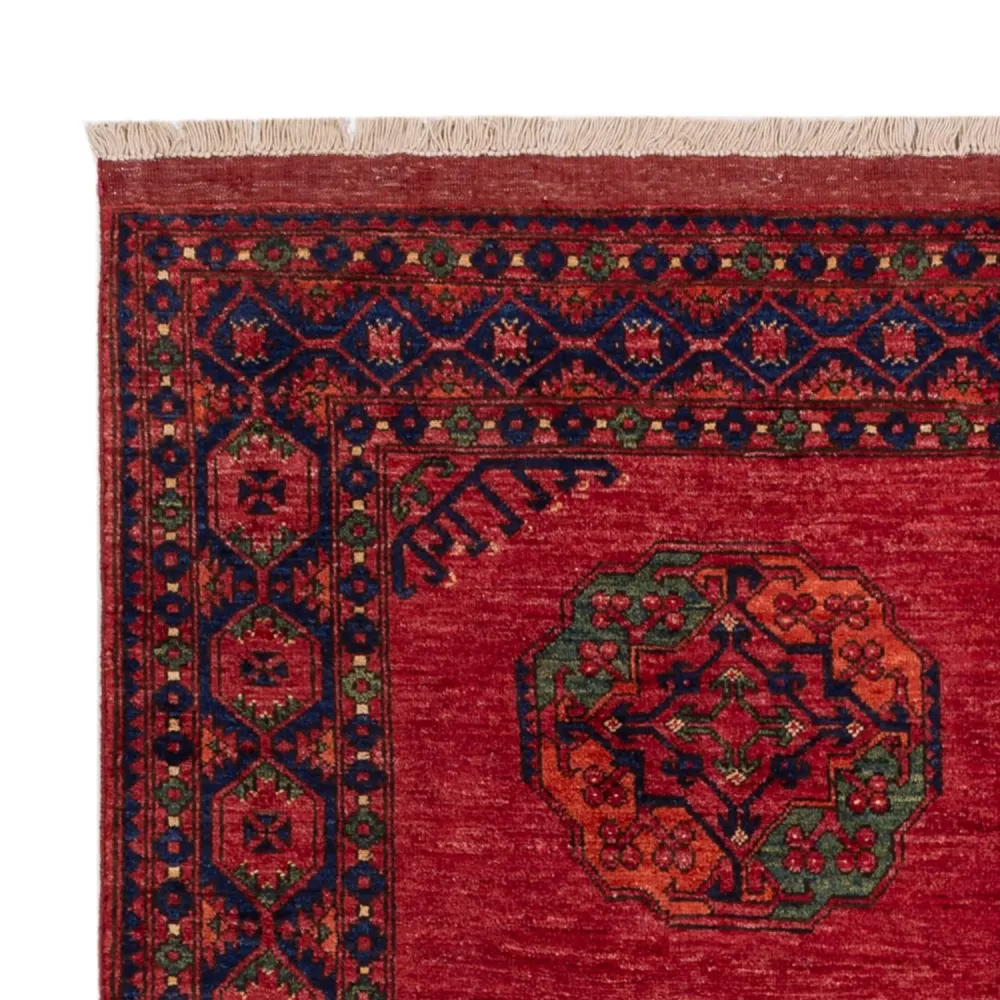 Afghan Teppich - Kunduz - 244 x 177 cm - rot