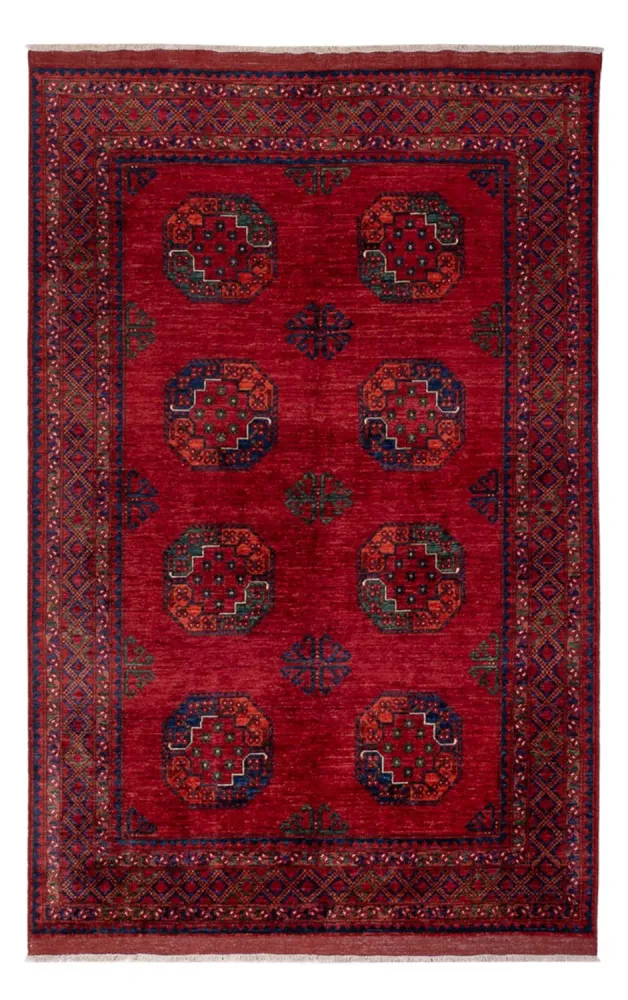 Afghan Teppich - Kunduz - 253 x 166 cm - rot