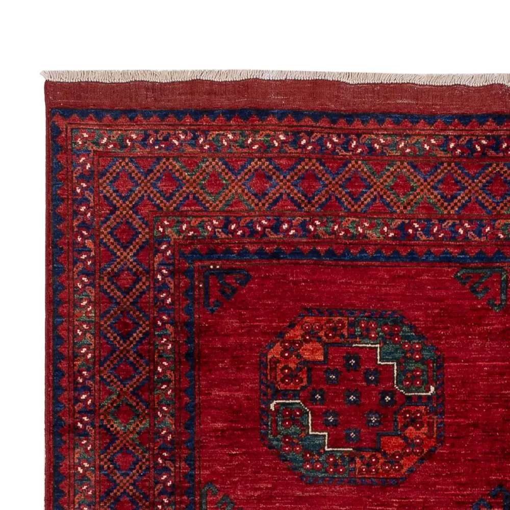 Afghan Teppich - Kunduz - 253 x 166 cm - rot