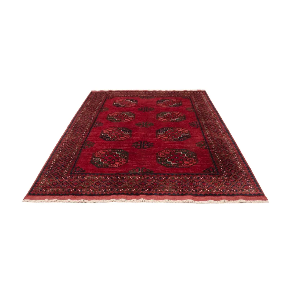 Afghan Teppich - Kunduz - 253 x 166 cm - rot