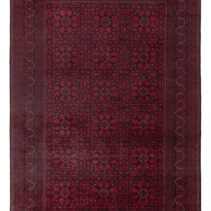 Afghan Teppich - Kunduz - 288 x 198 cm - dunkelrot