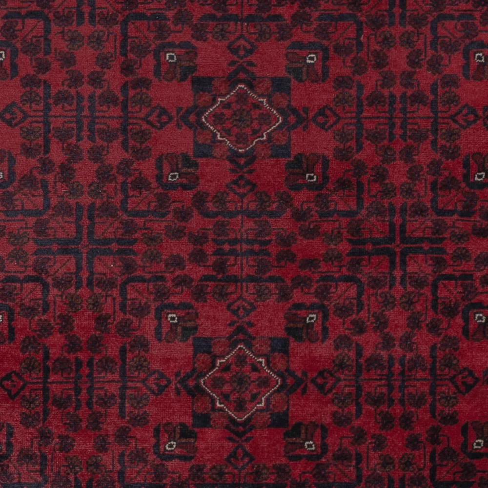 Afghan Teppich - Kunduz - 288 x 198 cm - dunkelrot
