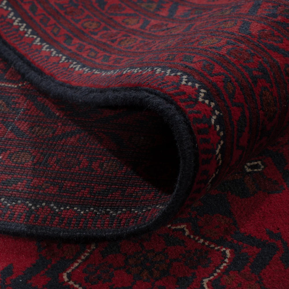Afghan Teppich - Kunduz - 288 x 198 cm - dunkelrot