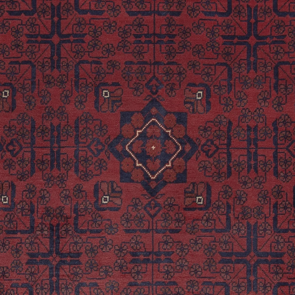 Afghan Teppich - Kunduz - 289 x 199 cm - dunkelrot