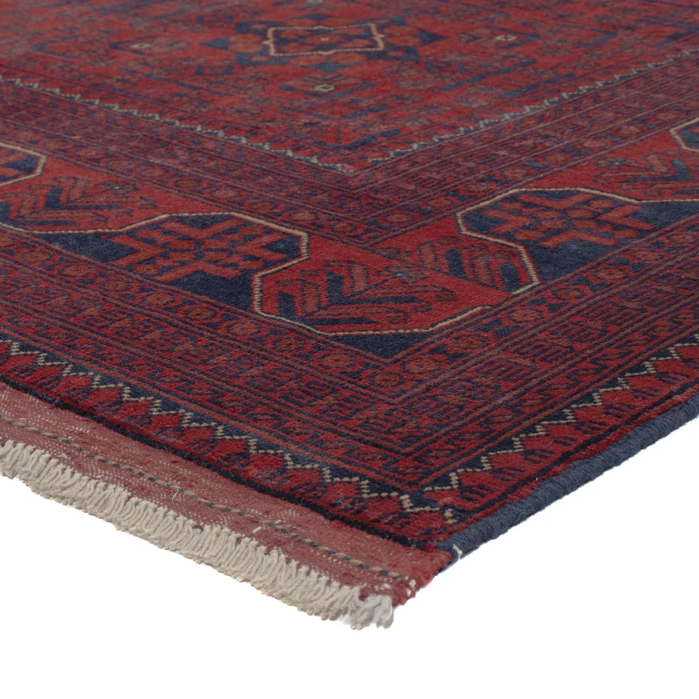 Afghan Teppich - Kunduz - 289 x 199 cm - dunkelrot