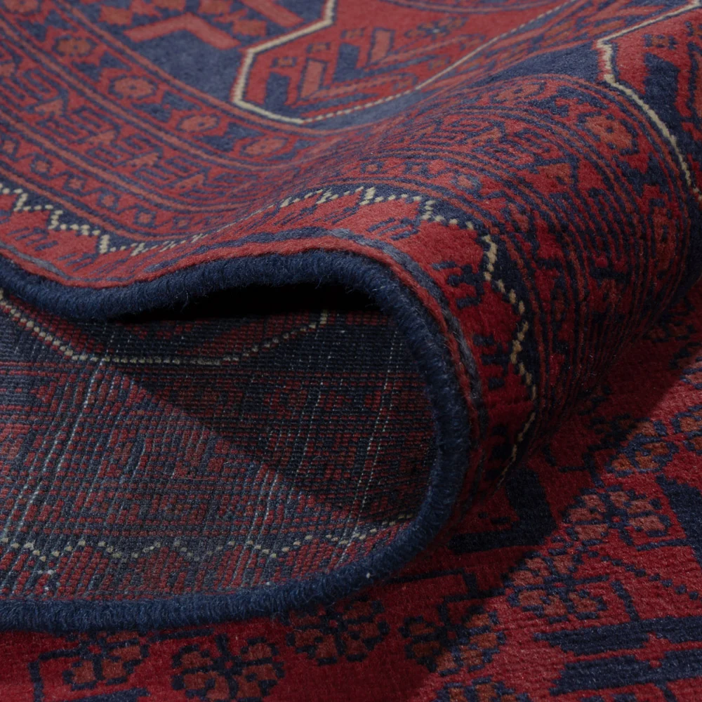 Afghan Teppich - Kunduz - 289 x 199 cm - dunkelrot