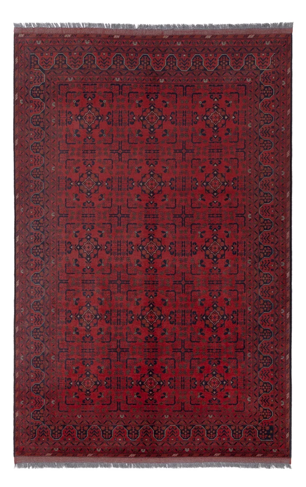 Afghan Teppich - Kunduz - 292 x 187 cm - rot