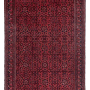 Afghan Teppich - Kunduz - 292 x 203 cm - dunkelrot