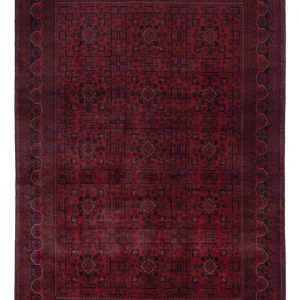 Afghan Teppich - Kunduz - 295 x 201 cm - dunkelrot